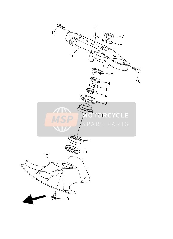 Yamaha YZF-R1 2002 Steering for a 2002 Yamaha YZF-R1