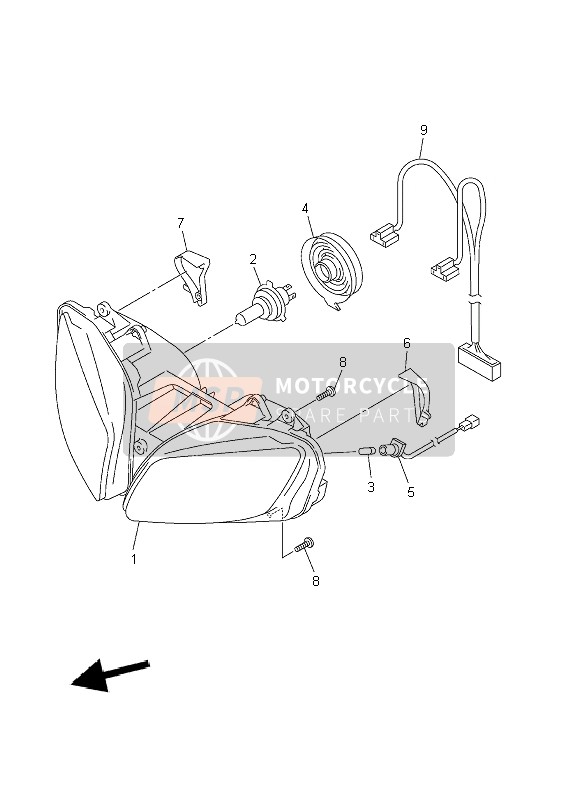 5PW843120000, Holder, Socket, Yamaha, 0