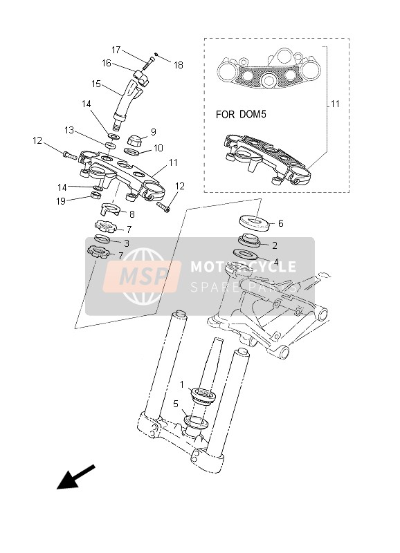 Yamaha BT1100 2003 Steering for a 2003 Yamaha BT1100