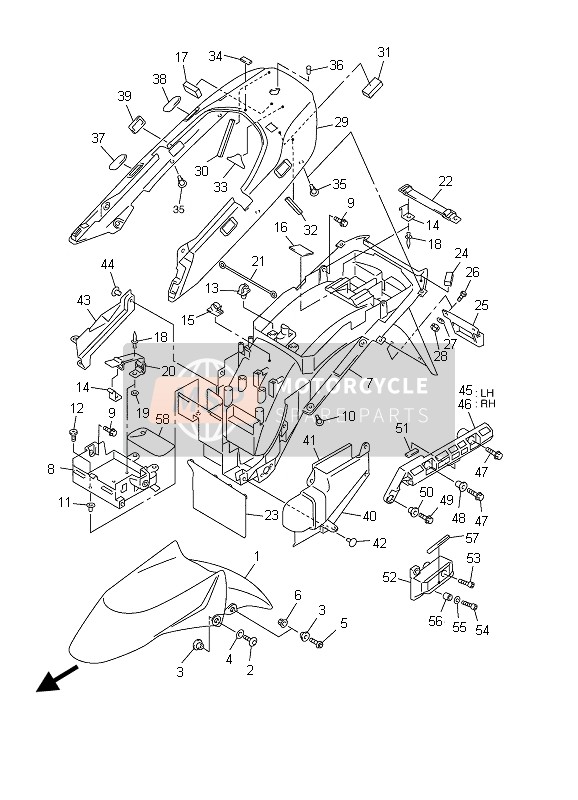 5JW2174X0000, Dampfer, Yamaha, 1