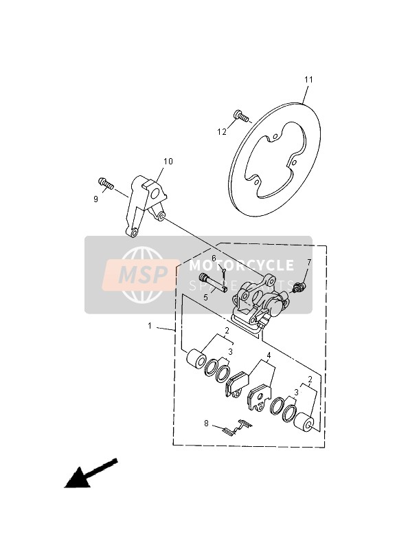 BREMSSATTEL HINTEN