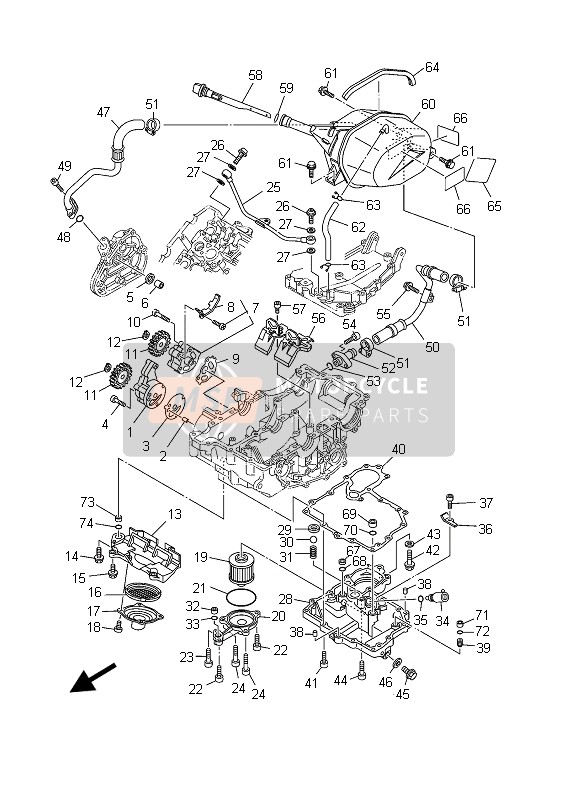 Yamaha TDM900 2003 Oil Pump for a 2003 Yamaha TDM900