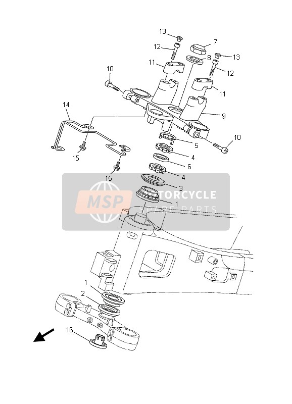 5PS233890100, Kabelgeleider, Yamaha, 0