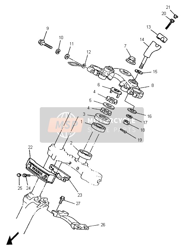 929071220000, Rondella Piana, Yamaha, 1