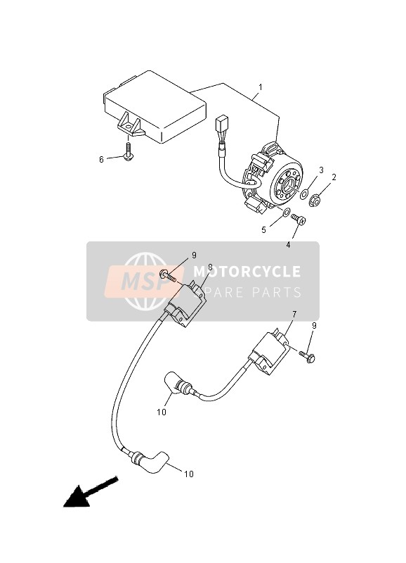 Yamaha TZ250 2000 GENERATOR für ein 2000 Yamaha TZ250