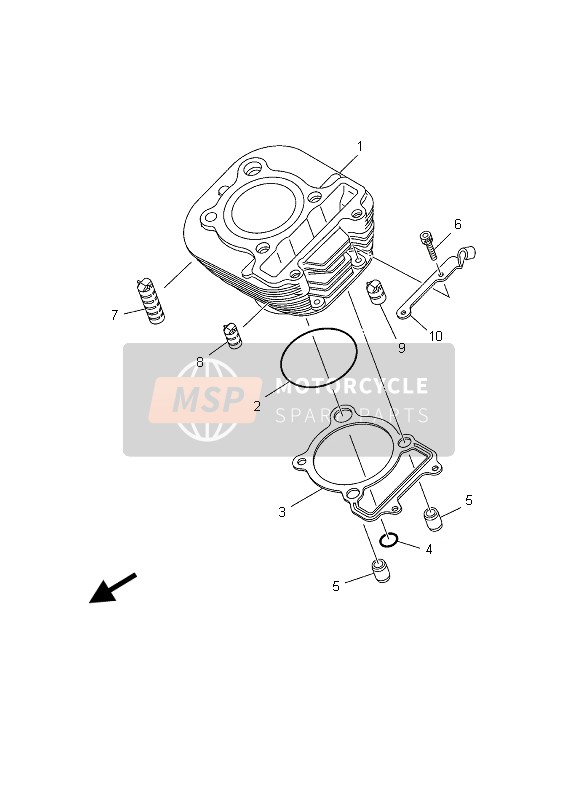 Yamaha TW125 2003 Cylinder for a 2003 Yamaha TW125