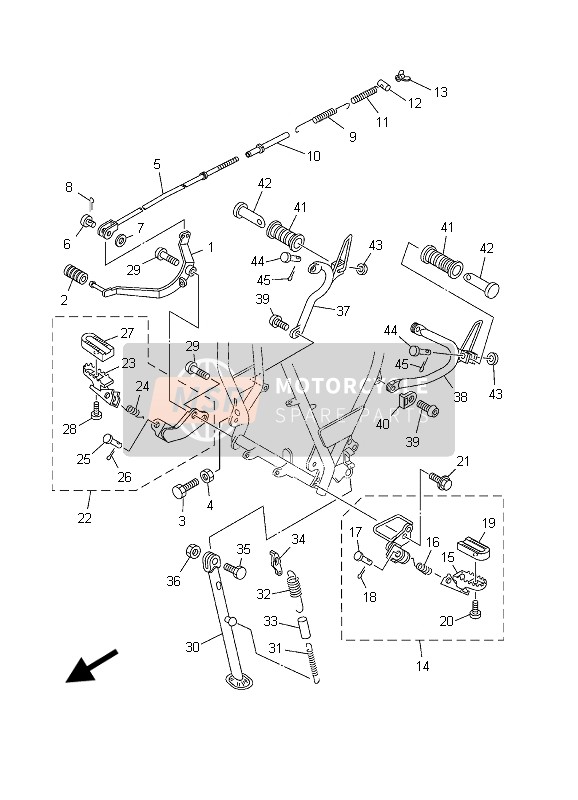 2JX274421100, Bracket 2, Yamaha, 2