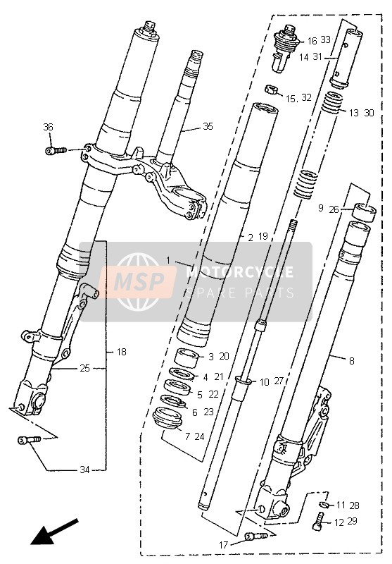 4FM231254000, . Metal, Slide 1, Yamaha, 3