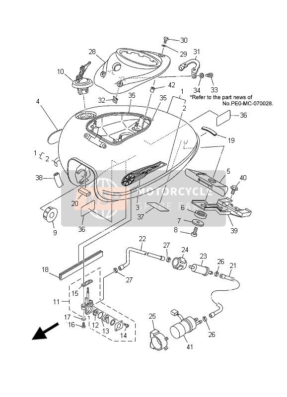 5KS139070100, Fuel Pump Comp., Yamaha, 2