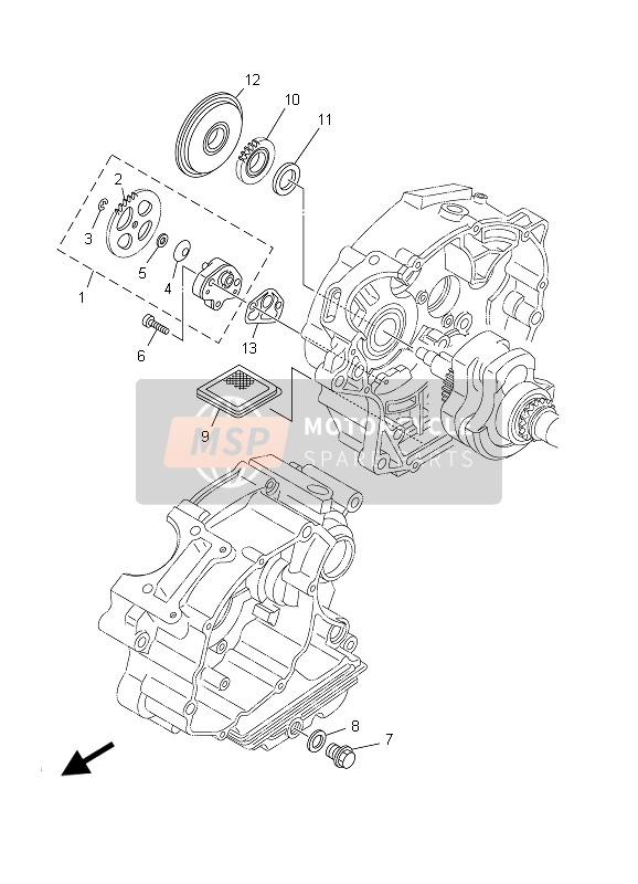 5HHE33290000, Dichtung, Pumpendeckel, Yamaha, 3