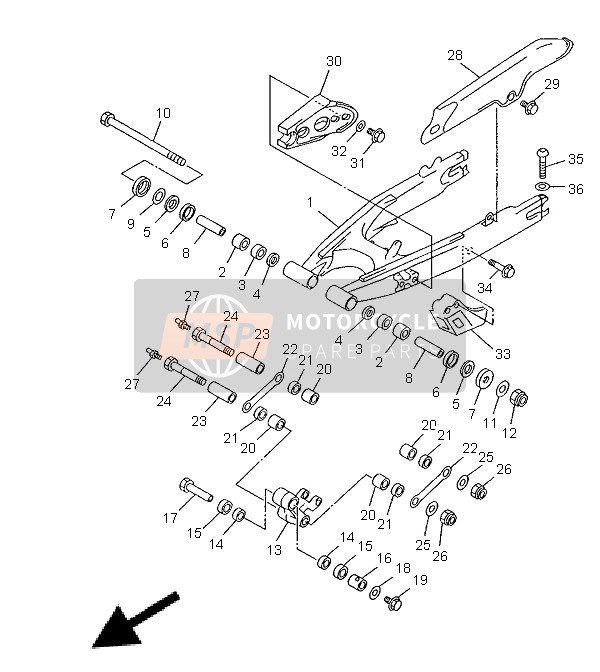 920170606000, Locking Screw, Yamaha, 3