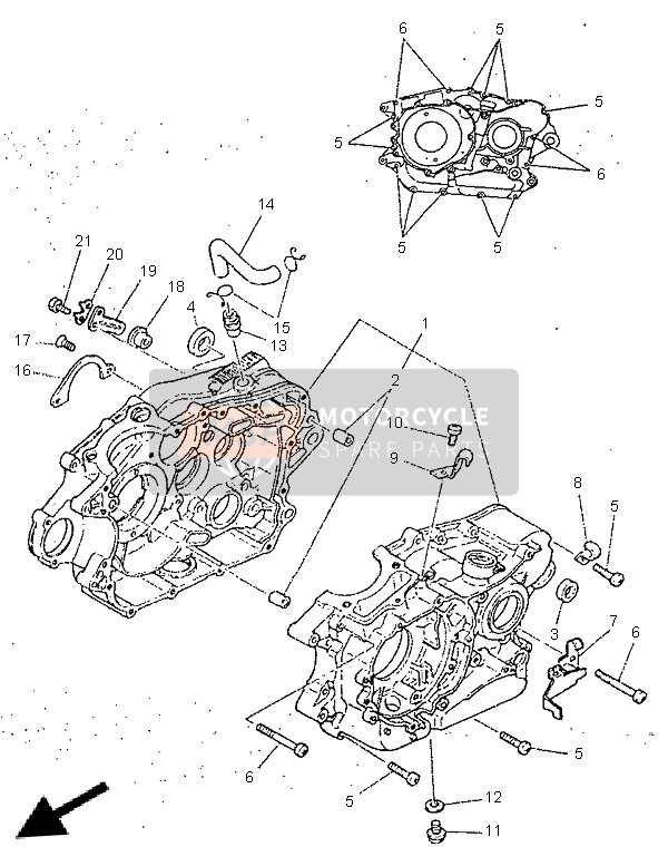 3Y6111660000, Durite,  De Reniflard, Yamaha, 0