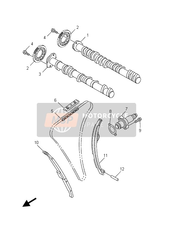 Yamaha YZF-R1 2003 Camshaft & Chain for a 2003 Yamaha YZF-R1