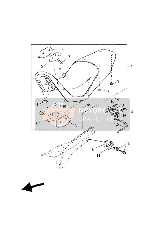 9581M0601200, Boulon, Yamaha, 3