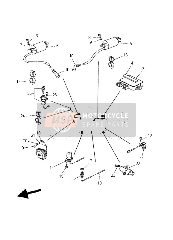 4SUH252V0000, Screw, Special, Yamaha, 1