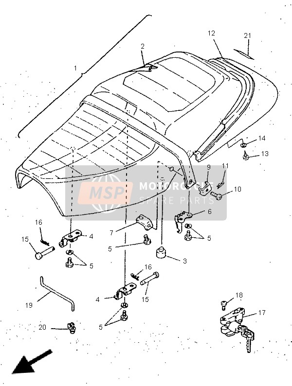 929070520000, Scheibe, Yamaha, 1