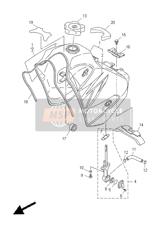 9046711X0100, Clip, Yamaha, 2