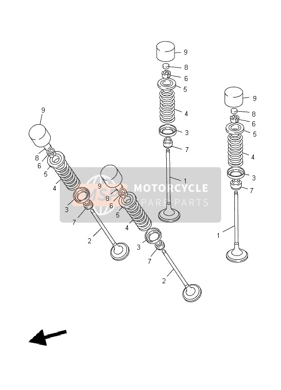 Yamaha FJR1300A 2004 Valve for a 2004 Yamaha FJR1300A