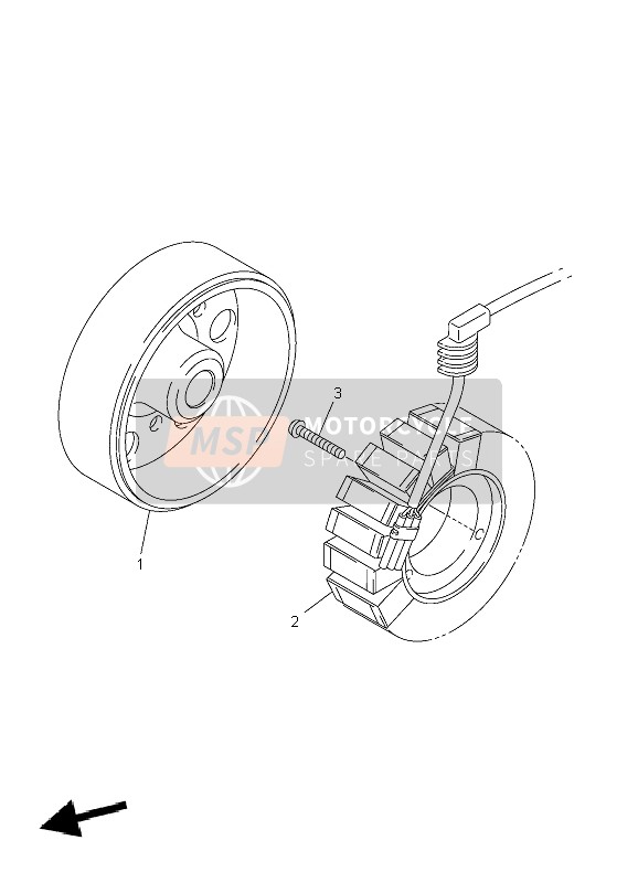 Yamaha FJR1300A 2004 Generator for a 2004 Yamaha FJR1300A