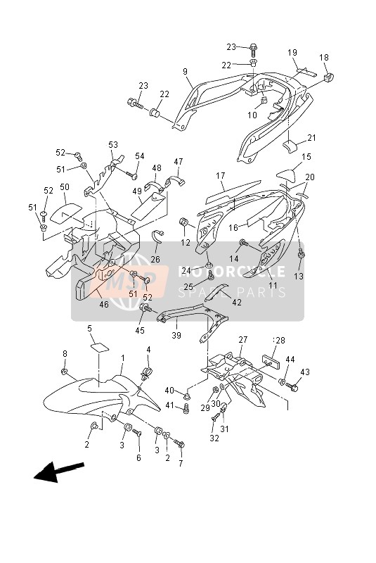 3TJ821310000, Riem, Accu, Yamaha, 3