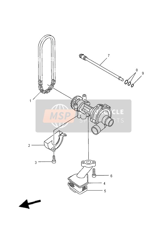 Yamaha FZS1000-S FAZER 2004 Oil Pump for a 2004 Yamaha FZS1000-S FAZER