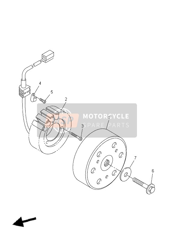 Yamaha FZS1000-S FAZER 2004 GENERATOR für ein 2004 Yamaha FZS1000-S FAZER