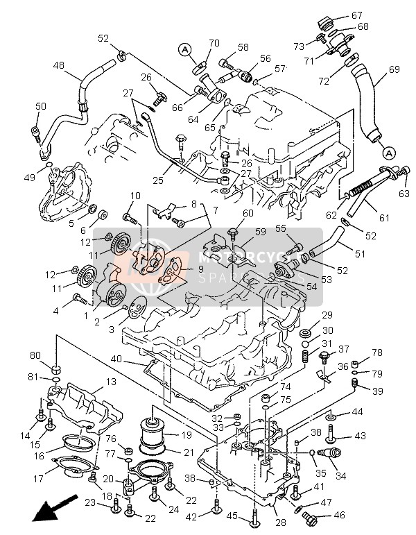 Yamaha TDM850 1996 Oil Pump for a 1996 Yamaha TDM850