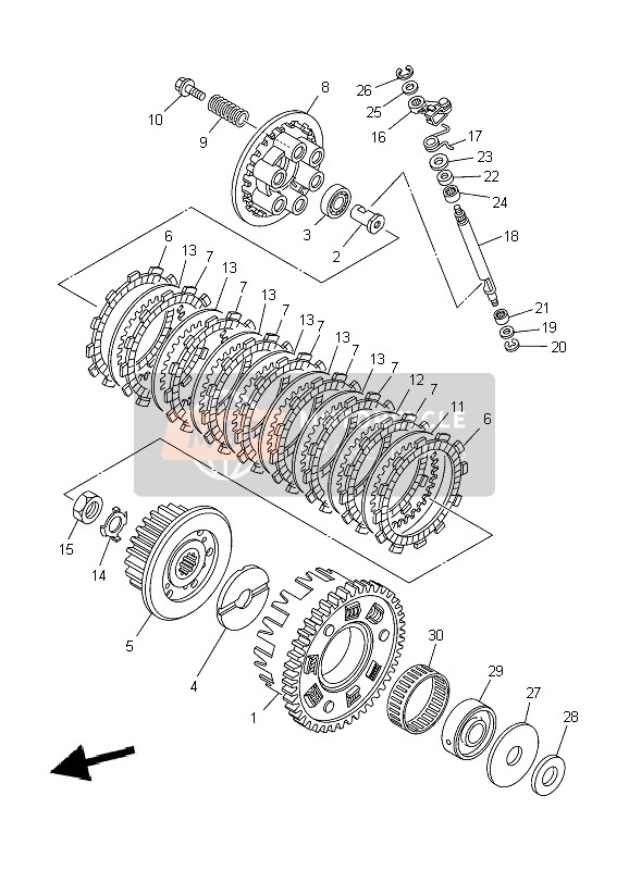 Yamaha TDM900 2004 Clutch for a 2004 Yamaha TDM900