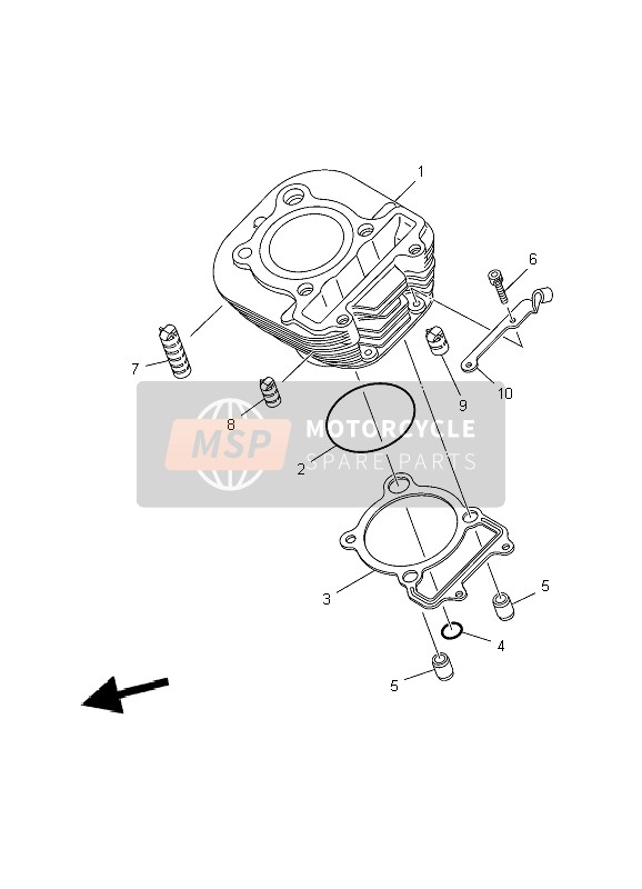 Yamaha TW125 2004 Cylinder for a 2004 Yamaha TW125