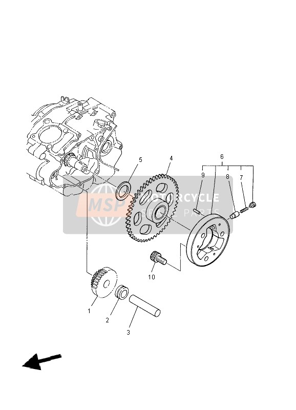 Yamaha TW125 2004 ANLASSER 2 für ein 2004 Yamaha TW125