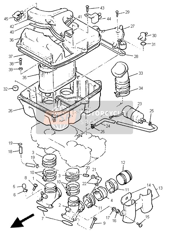 Yamaha V-MAX12 1996 Intake for a 1996 Yamaha V-MAX12