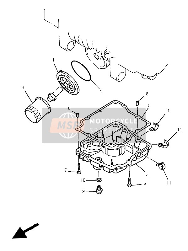 Yamaha XJ600N 1996 ÖLFILTER für ein 1996 Yamaha XJ600N