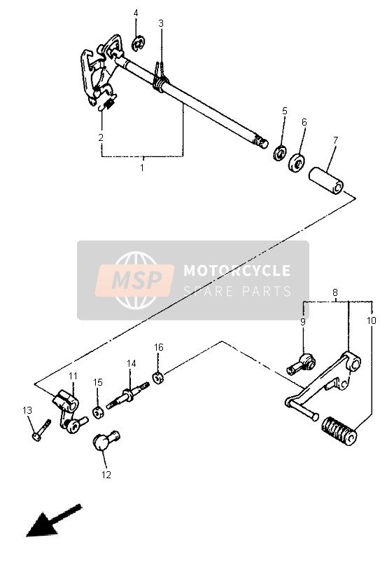 Yamaha XJ600N 1996 Shifter for a 1996 Yamaha XJ600N