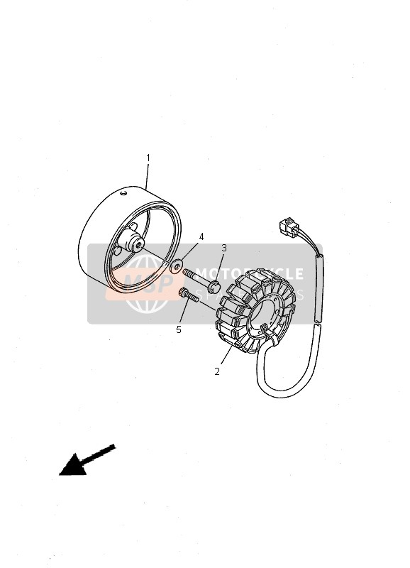 Yamaha XJ600S DIVERSION 2000 GENERATOR für ein 2000 Yamaha XJ600S DIVERSION