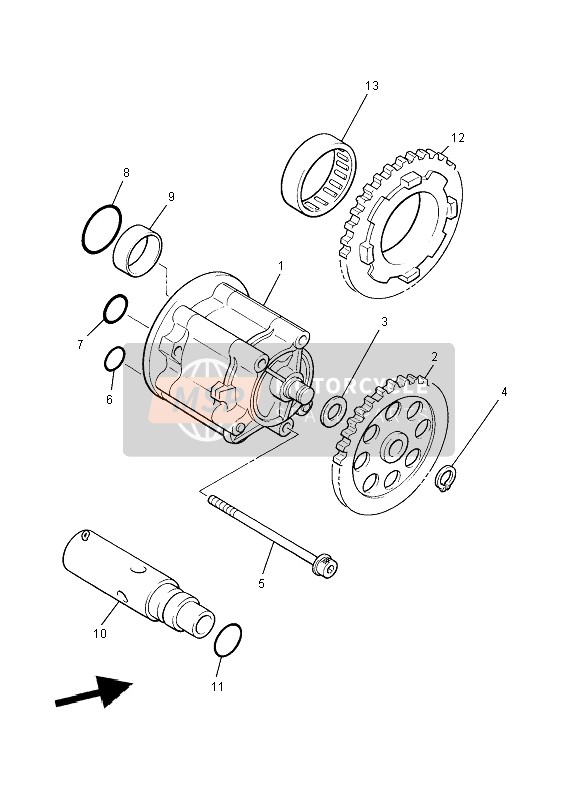 Yamaha XJR1300 2004 Bomba de aceite para un 2004 Yamaha XJR1300