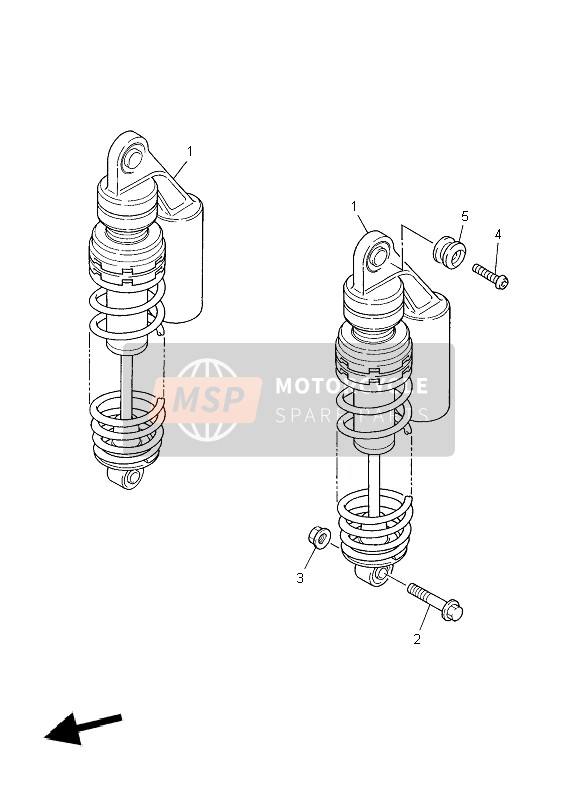 Yamaha XJR1300 2004 Rear Suspension for a 2004 Yamaha XJR1300