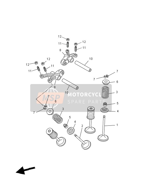 Yamaha XT660X 2004 Valve for a 2004 Yamaha XT660X