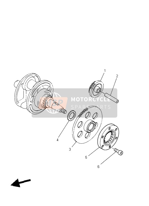 Yamaha XVS250 2004 Starter Clutch for a 2004 Yamaha XVS250