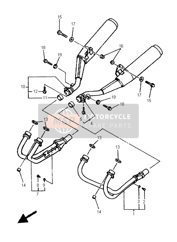 Yamaha XJ600S DIVERSION 1996 Cansada para un 1996 Yamaha XJ600S DIVERSION