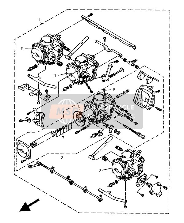 Yamaha XJ600S DIVERSION 1996 Alternate Engine (SWE) for a 1996 Yamaha XJ600S DIVERSION