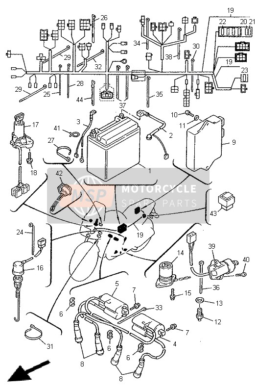 Yamaha XJ900S DIVERSION 1996 Electrical 2 for a 1996 Yamaha XJ900S DIVERSION