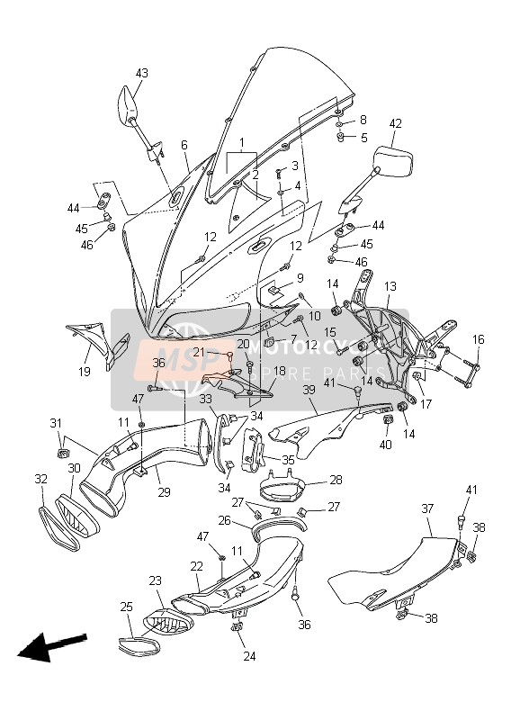 5VY2838N00P0, Conduit 1, Yamaha, 0