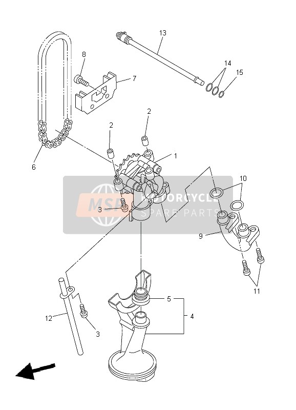 Yamaha YZF-R6 2004 Oil Pump for a 2004 Yamaha YZF-R6