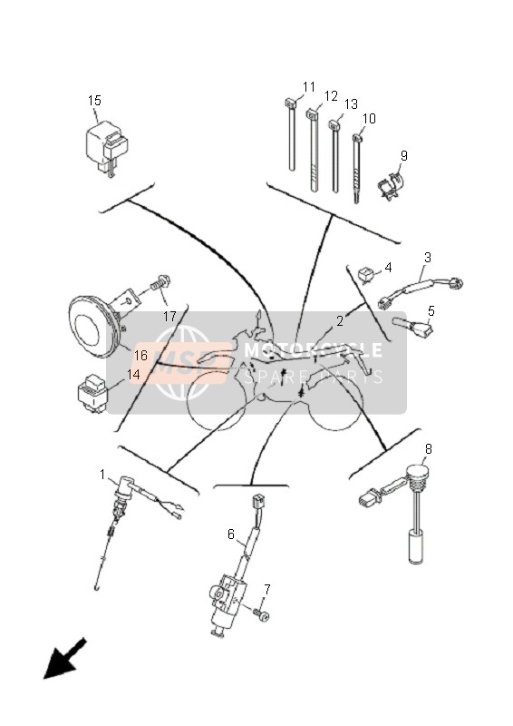 Yamaha DT125RE 2005 ELEKTRISCH 2 für ein 2005 Yamaha DT125RE