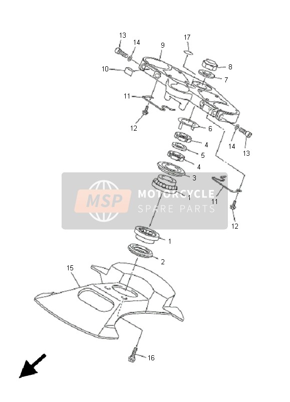 Yamaha FJR1300 2005 Steering for a 2005 Yamaha FJR1300