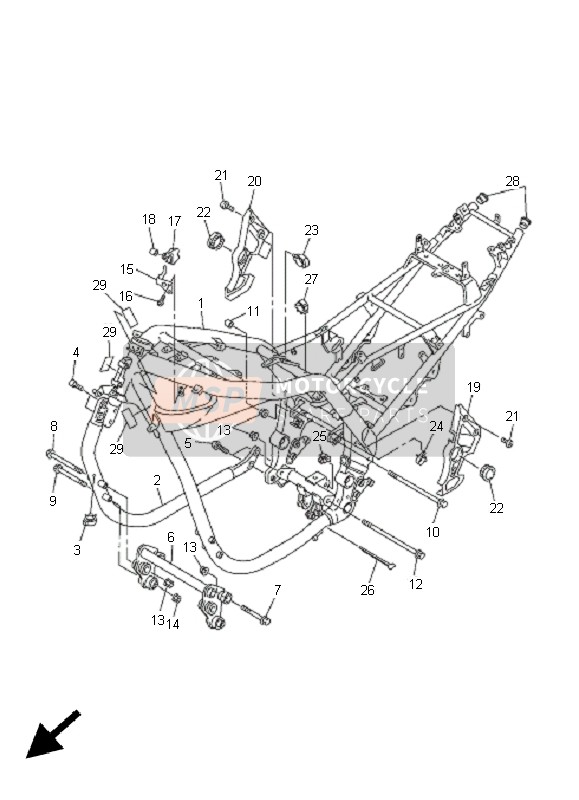 4BH2219X0000, Tappo Perno Forcell.   GTS1000, Yamaha, 1