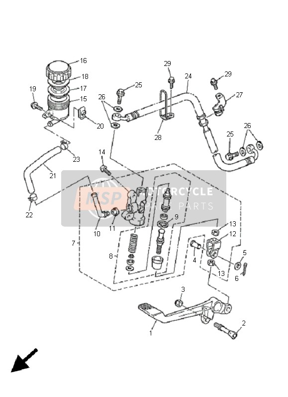 9011906M5000, Bolt, With Washer(61R), Yamaha, 0