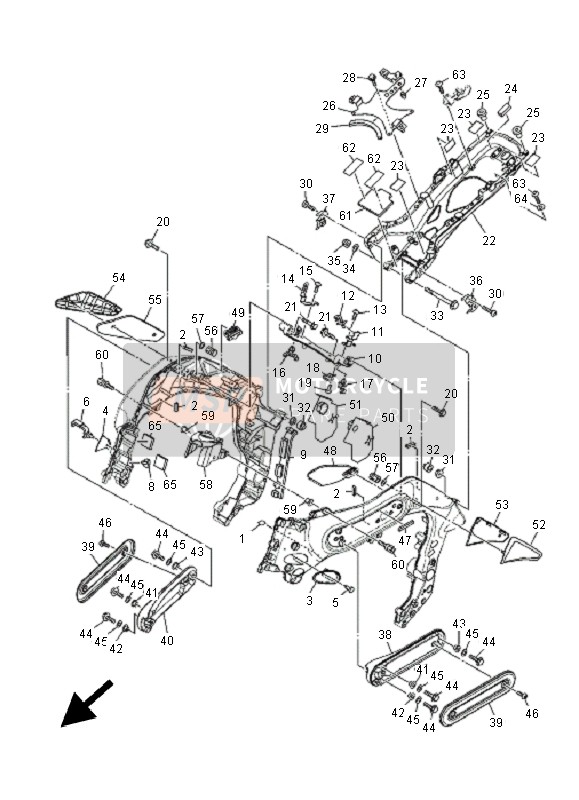 901530606100, Vis,  Tete Hexagonale, Yamaha, 4