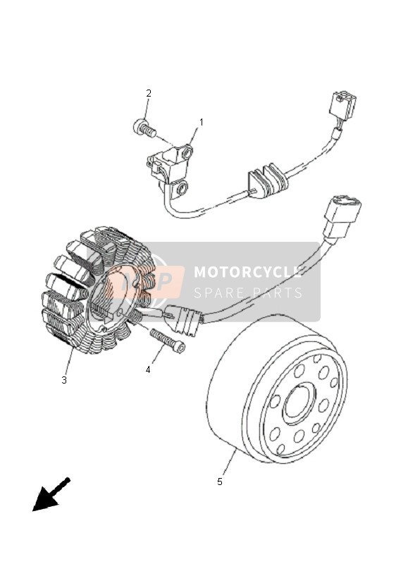 Yamaha MT01 2005 Générateur pour un 2005 Yamaha MT01