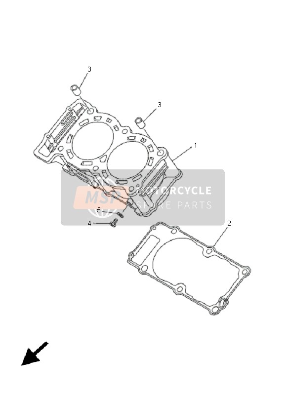 Yamaha TDM900 2005 Cylinder for a 2005 Yamaha TDM900